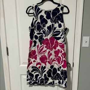 Maggy London Pink and Blue Floral Mini Dress